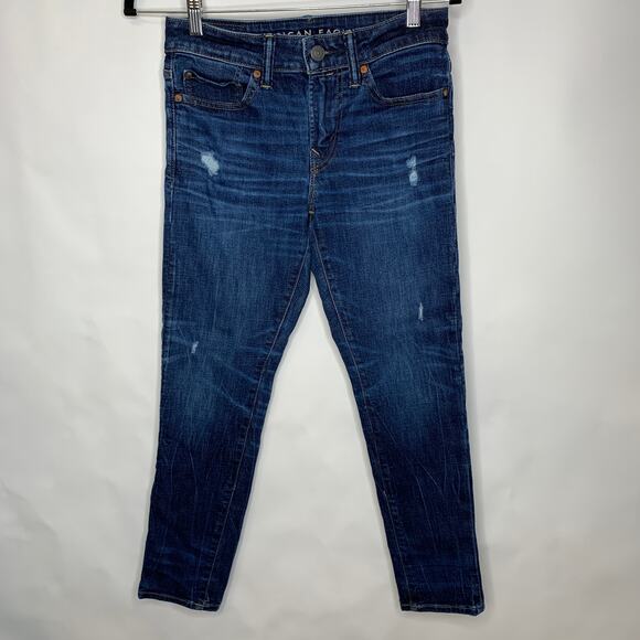 American Eagle Next Level Airflex Skinny Jeans Sz 28 x 28 - Picture 2 of 7